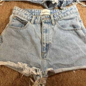 Abrand Light Blue Denim Shorts